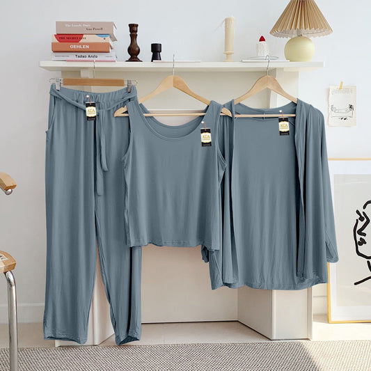 LADIES NIGHT SUIT
3 Pieces Inner Gawn + Trouser