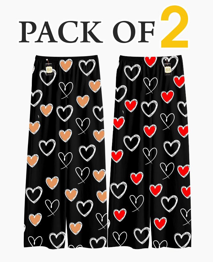 pack of 2 printed trouser