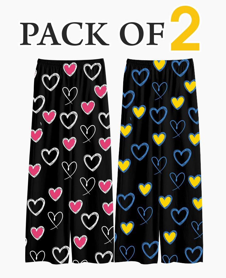 pack of 2 printed trouser