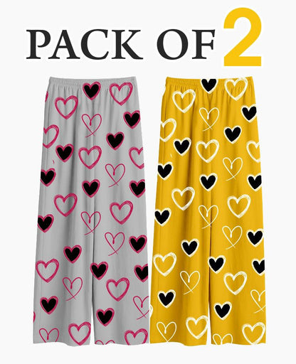 pack of 2 printed trouser