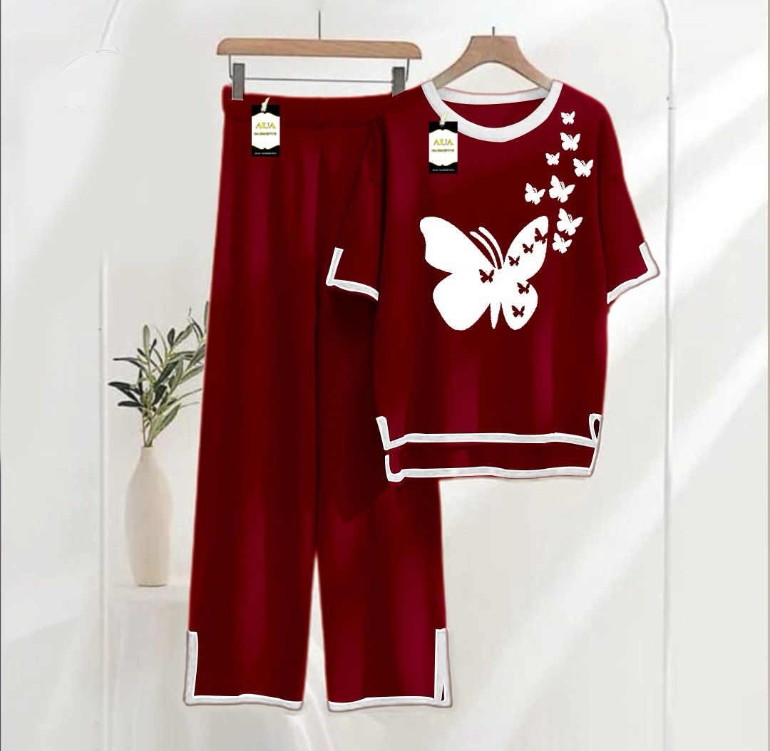 Turkish Winter Co-Ord Set for Women - Warm & Stylish Loungewear MAROON