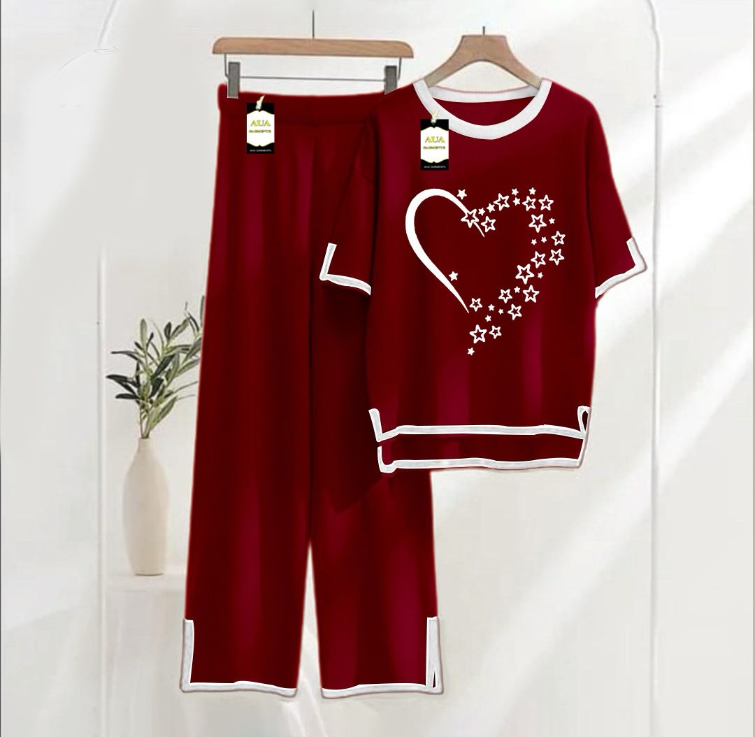 Turkish Winter Co-Ord Set for Women - Warm & Stylish Loungewear MAROON