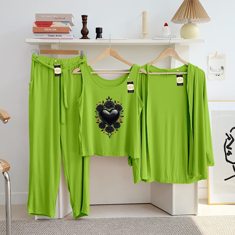 LADIES NIGHT SUIT

3 Pieces Inner Gawn + Trouser