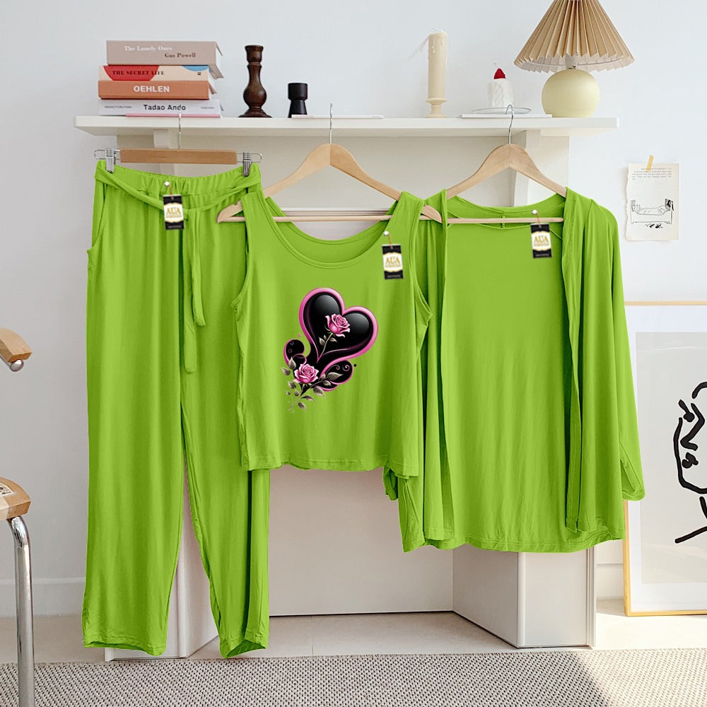 LADIES NIGHT SUIT

3 Pieces Inner Gawn + Trouser