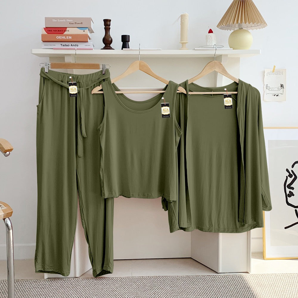 LADIES NIGHT SUIT

3 Pieces Inner Gawn + Trouser