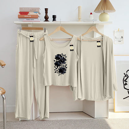 LADIES NIGHT SUIT

3 Pieces Inner Gawn + Trouser