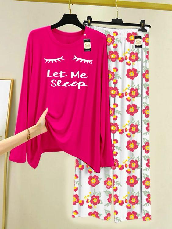 Stylish Sleepwear Set for a Cozy Night's Rest Wear With Multi Printed Set