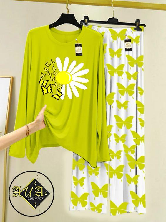 Stylish Sleepwear Set for a Cozy Night's Rest Wear With Multi Printed Set
