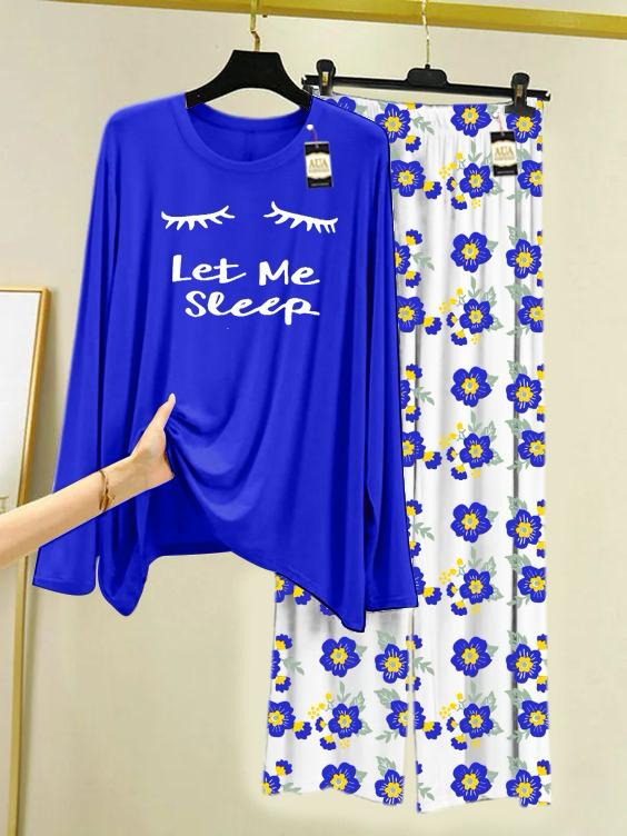 Stylish Sleepwear Set for a Cozy Night's Rest Wear With Multi Printed Set